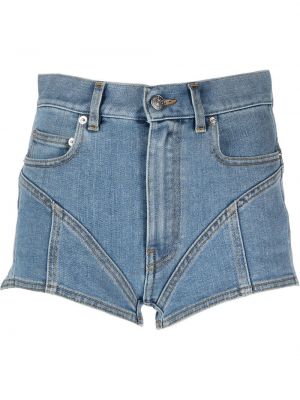 Jeans shorts Mugler blau