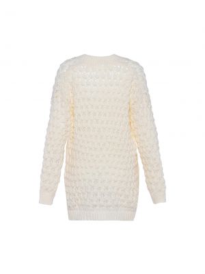 Памучен пуловер Faina бяло