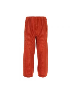 Spodnie Issey Miyake czerwone