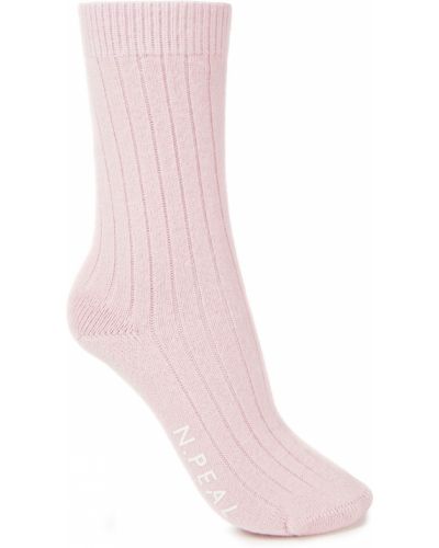 Кашемировые носки N.peal, розовые