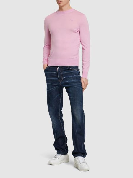Suéter de lana Dsquared2 rosa
