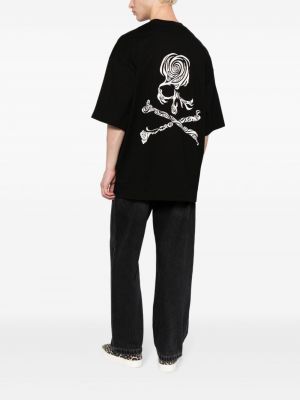 Bavlněné tričko s potiskem Mastermind Japan černé