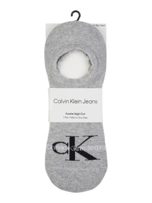Stopki z nadrukiem Calvin Klein Jeans szare