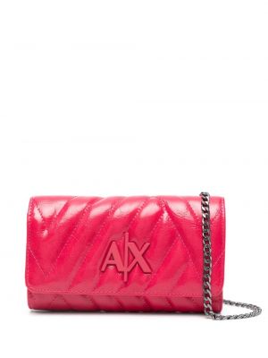 Ватирани чанта през рамо Armani Exchange розово