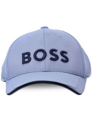 Cappello con visiera ricamato Boss blu