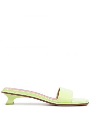 Lakované kožené sandále Rejina Pyo zelená