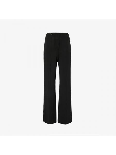 Расклешенные брюки le pantalon apollo с d-образным кольцом и высокой посадкой из эластичной ткани Jacquemus черный