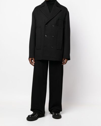 Manteau en laine Jacquemus noir