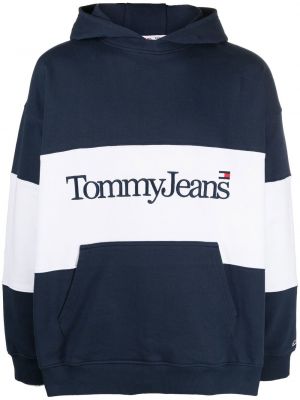Bombažna jopa s kapuco z vezenjem Tommy Jeans