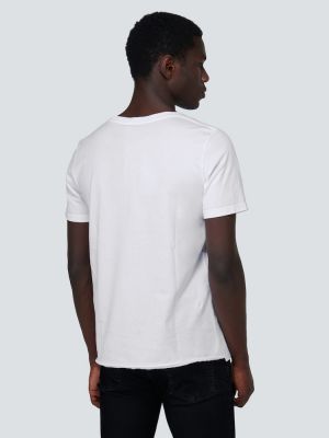 Памучна тениска Saint Laurent бяло