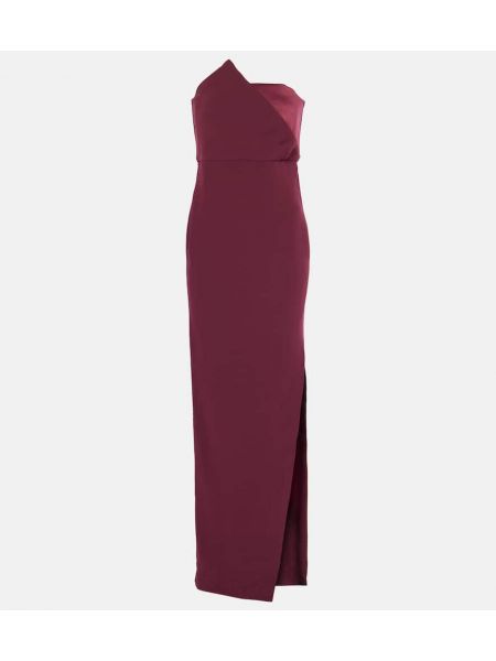 Asimetrik saten elbise Roland Mouret