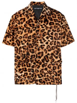 Риза с принт с леопардов принт Mastermind Japan