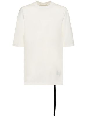 Camiseta de algodón de tela jersey Rick Owens Drkshdw blanco
