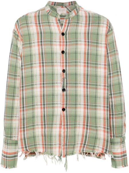 Flanel kockás hosszú póló Greg Lauren