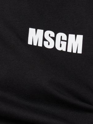 Памучна тениска Msgm бяло