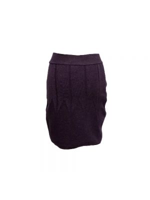 Falda de lana Alaïa Pre-owned violeta