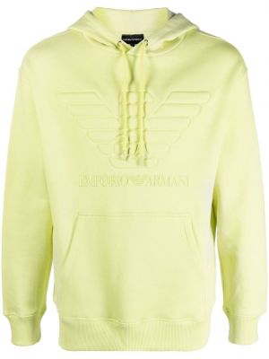 Hoodie Emporio Armani grön