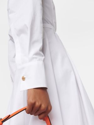 Mini robe en coton Versace blanc