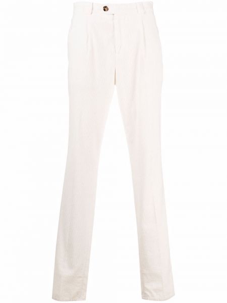 Pantaloni chino slim fit Brunello Cucinelli bianco