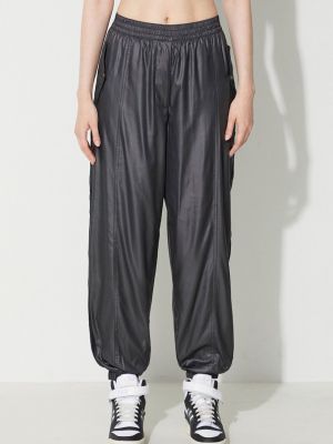 Pletené běžecké kalhoty s vysokým pasem Adidas Originals černé