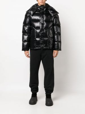 Prošívaná péřová bunda s kapucí A-cold-wall* černá