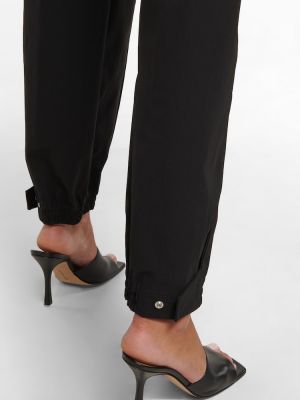 Rovné kalhoty s vysokým pasem Bottega Veneta černé