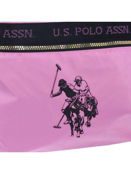 Bolsa de hombro con cremallera Us Polo Assn rosa