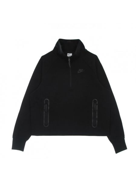 Fleece top mit reißverschluss Nike schwarz