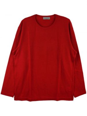 Vlněný svetr Yohji Yamamoto červený