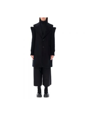 Czarny płaszcz wełniany Noir Kei Ninomiya