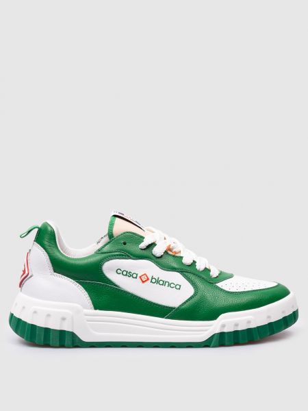 Шкіряні кросівки Casablanca зелені