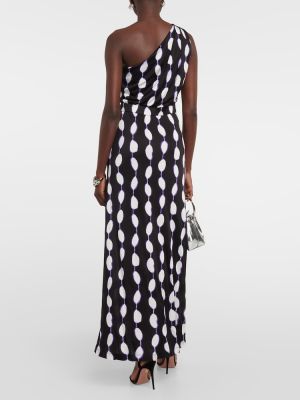 Μάξι φόρεμα με σχέδιο από ζέρσεϋ Diane Von Furstenberg μαύρο