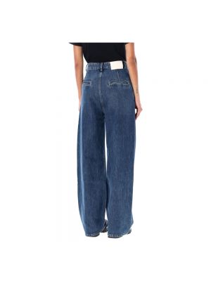 High waist bootcut jeans Loulou Studio blau