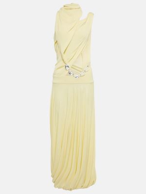 Sukienka midi z dżerseju Christopher Esber żółta