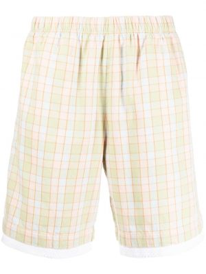 Trykt sjekket shorts Acne Studios grønn