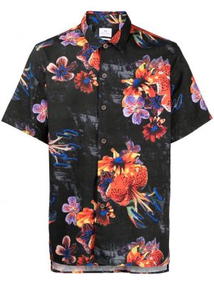 Trykt floral skjorte Ps Paul Smith svart