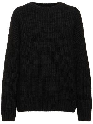 Volneni pulover Anine Bing črna