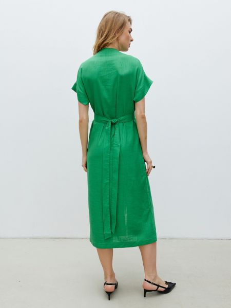 Зеленое платье миди Ricamare