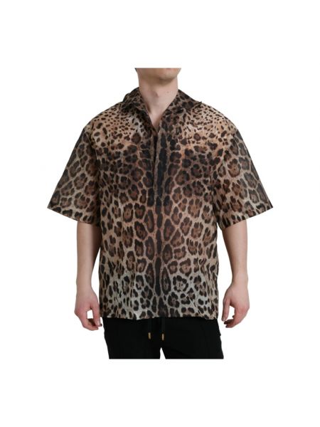 Hemd mit leopardenmuster Dolce & Gabbana