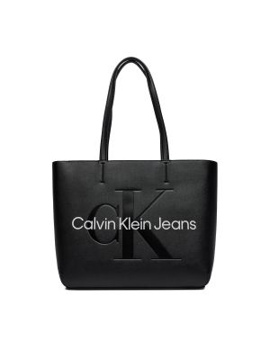 Nakupovalna torba Calvin Klein Jeans črna