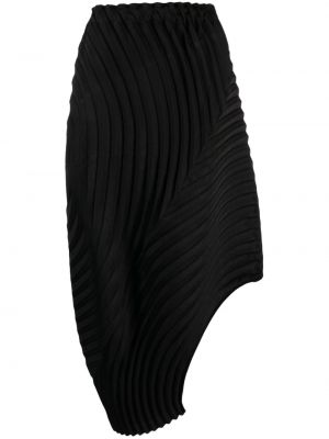 Plisuotas asimetriškas sijonas Issey Miyake juoda