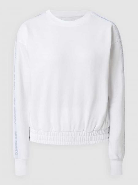 Biała bluza sportowa Calvin Klein Jeans