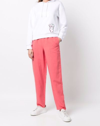 Sportovní kalhoty Emporio Armani růžové