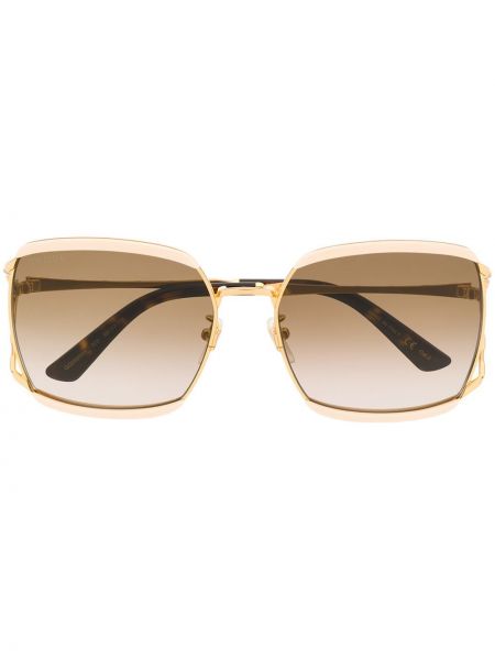Gafas de sol a rayas Gucci Eyewear dorado