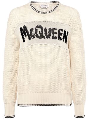 Памучен пуловер Alexander Mcqueen