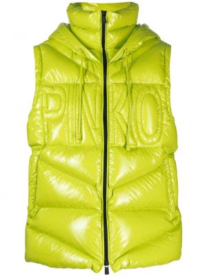 Prešívaná vesta s kapucňou Pinko zelená