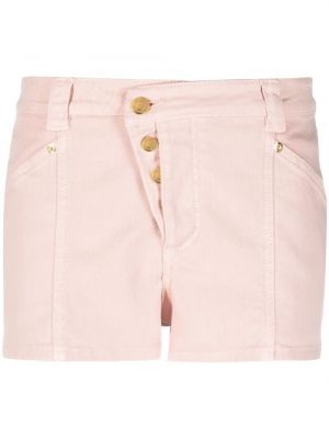 Szorty jeansowe na guziki Tom Ford różowe