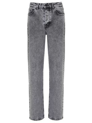 Хлопковые прямые джинсы 3x1 серые