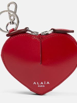 Usnjena denarnica Alaia rdeča