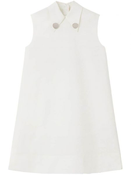 Βαμβακερή ίσιο φόρεμα Jil Sander λευκό